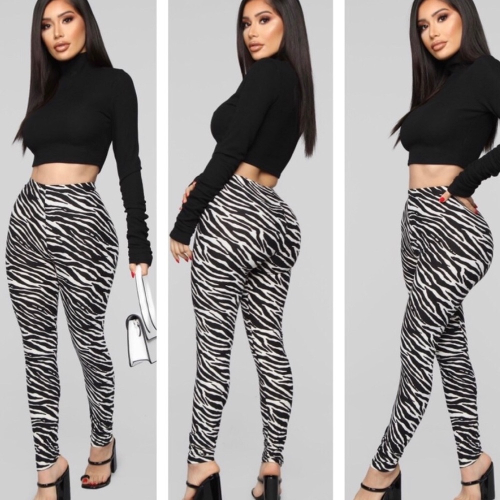 3 Pack ➖Wild Zebra Print Leggings